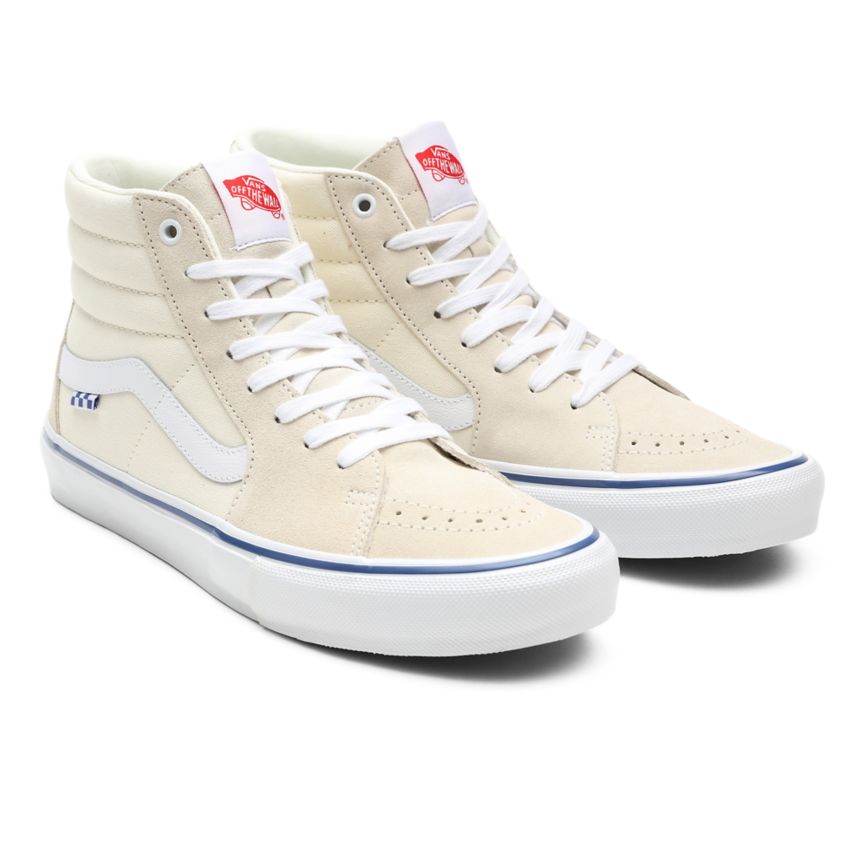 Vans Skate SK8-Hi Dam Vita - Vans Höga Skor Storleksguide (OHBZQ6219)